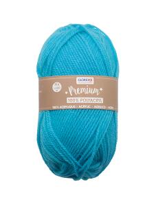 Premium Strickgarn 50g türkis, Wolle aus 100% Acryl, ca. 140m,