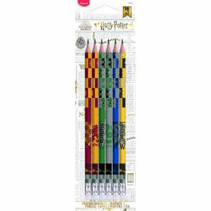 Bleistifte HB 6er mit Radierer Harry Potter, Dreikant , 2,2 mm