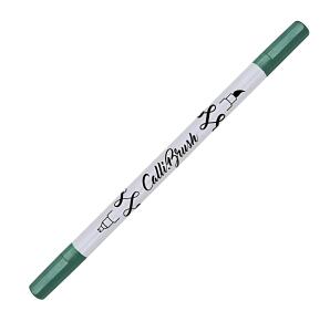 Calli Brush Double Tip Brushpen metallic grün, Fasermaler mit 2,5mm