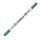 Calli Brush Double Tip Brushpen metallic grün, Fasermaler mit 2,5mm