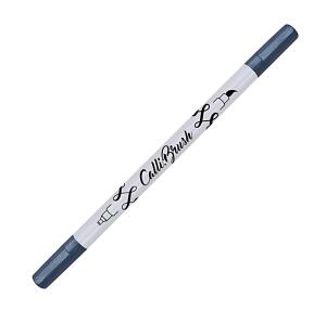 Calli Brush Double Tip Brushpen metallic blau, Fasermaler mit 2,5mm