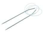 Rundstricknadeln 80cm 3,0mm grau, zum Rund- und...