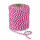 Baumwollkordel  50mx2mm magenta weiß, Pattberg