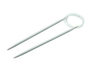 Rundstricknadeln 80cm 4,0mm grau, zum Rund- und Flächenstricken