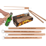 OOTB Holz-Grillzange mit Flaschenöffner ca. 43 cm