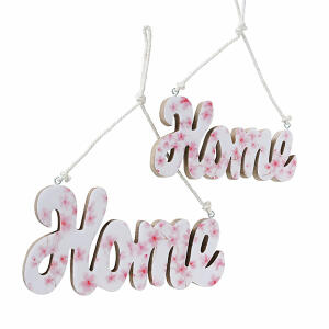 Dekoanhänger Sakura Home  groß Länge 25 Höhe 12,5cm, Tiefe 1,5cm, Boltze