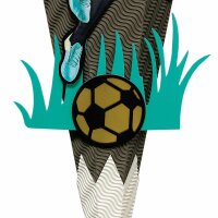 Roth Schultüten-Bastelset mit Moosgummiteilen, Fußballstar - Bastelset
