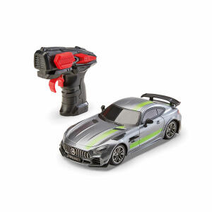 Revell RC Scale Car  Mercedes Benz AMG GT R, 2.4 GHz-Fernsteuerung, Sportwagen Maßstab 1:24. LED-, Frontbeleuchtung, Geschwindigkeit bis 10 km/h,, Fernsteuerung für Rechts und Linkshänder einstellbar, 5, Batterien AA erforderlich, nicht enthalten, Revell,