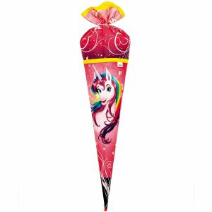 Motiv-Schultüte Stoffwunder Einhornportrait 70cm rund  Stoffschultüte