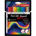 STABILO Pen 68 brush 18er Kartonetui „ARTY"