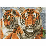 DIAMOND DOTZ Squares  Tigers 37x51cm, ab 8 Jahren, Pracht...
