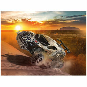 Revell RC Car Desert Rat  Maßstab 1:10, bis zu 18 km/h, weiche Federung, 2.4 GHz Fernsteuerung,, Li-Ion Akku und USB-Ladegerät, 2 Batterien AA erforderlich,, nicht enthalten, Revell Control, ab 8 Jahren