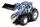 Siku New Holland T7.315  mit Frontlader blau, und App-Steuerung, 12 LEDs Beleuchtung, 5 Getriebe,, Ladearm mit Palettengabel bestückbar,