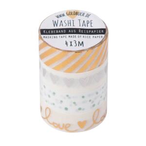 Goldbuch Washi Tape love gold