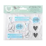 Goldbuch 3D Sticker hello little one blau