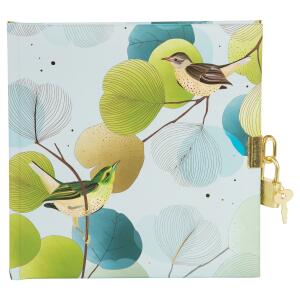 Goldbuch Tagebuch Ginkgo Bird