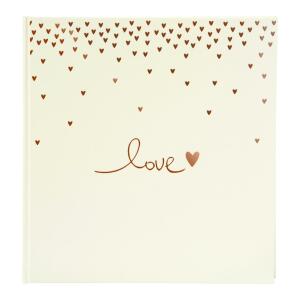 Goldbuch Hochzeitsalbum Raining Hearts pfirsich