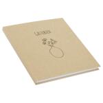 Goldbuch Gästebuch Blumen für Dich braun