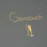 Goldbuch Gästebuch Cheers grau