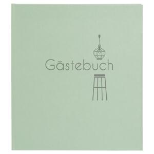 Goldbuch Gästebuch Bleibe! mint
