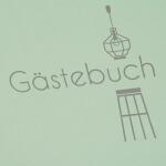 Goldbuch Gästebuch Bleibe! mint