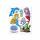 Roth  XXL 3D-Sticker Meerjungfrau, 30x30 cm, 7 Teile