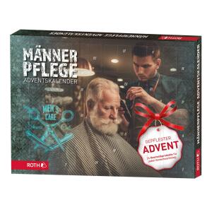 Roth Männerpflege- Adventskalender mit 24 Pflegeprodukten für den Mann