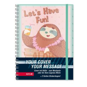 Roth Mood-Timer mit Wechselcover und Wire-O-Bindung, Stickerbogen
