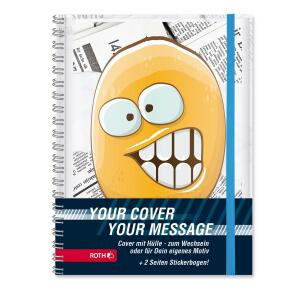 Roth Mood-Timer mit Wechselcover und Wire-O-Bindung, Stickerbogen