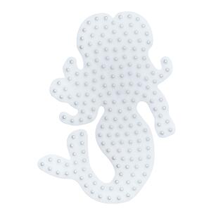 Stiftplatte midi Meerjungfrau weiß, Größe: 10,5 x 8 cm, zum Stecken