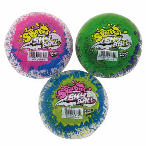 JAKKS PACIFIC  Maui Toys Splatter Sky  Ball Ø 10cm sortiert, 3fach sortiert, Sprunghöhe bis zu 21m, ab 6 Jahren, Jakks Pa
