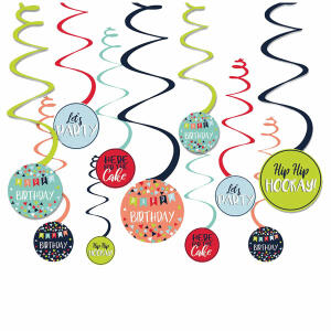 AMSCAN EUROPE  Dekospiralen 12 Stück  A Reason To Celebrate, Amscan