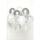 AMSCAN EUROPE DIY Ballonbouquet 10 Ballons 27cm silber, ab 8 Jahren