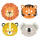 AMSCAN EUROPE  Masken 6 Stück  Get Wild 4 Tiere, Löwe, Tiger, Leopard, Koala, Amscan