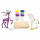 HELIT BÜROPROD.  Modellier Set  Einhorn und Rentier, zum Ausmodellieren eines Holzskeletts,, 4 Stunden Trockenzeit, Joustra