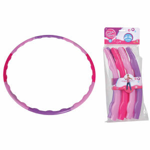 SIMBA DICKIE  Simba Hula Hoop 80cm pink  8 Teile, zum Zusammenstecken, aus Kunststoff, ab 5 Jahren, Simba