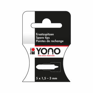 MARABU  Ersatzspitzen Acrylmarker  YONO 5er 1,5-3mm, Rundspitze, Marabu