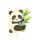 Motivkerze Panda, zur Dekoration von Kuchen, Torten und mehr,