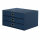ROESSLER PAPIER  Schubladenbox 3er S.O.H.O  Navy A4 quer, 343x185x250mm