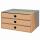ROESSLER PAPIER  Schubladenbox A4 3er  S.O.H.O. Kraft