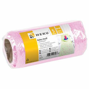 HEKU GMBH  Deko Stoff Textilfaser  5mx37cm auf Rolle rosa