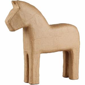 CREATIV COMPANY  Deko Pferd 25cm  handgemacht, aus Pappmache