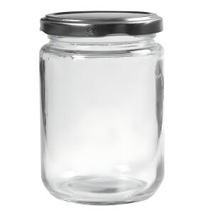 Aufbewahrungsglas 24cm 6er transparent, Klarglasdose