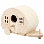 CREATIV COMPANY  Deko Campingwagen  18x8x11cm, aus hellem...