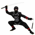 WIDMANN S.R.L.  Kinderkostüm Black Ninja  Gr. 128,...