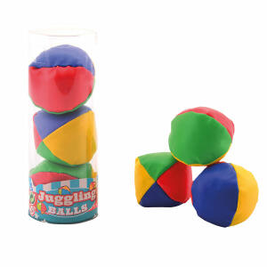 Johntoy UP Int  Jonglierbälle bunt 3er  Durchmesser 65mm, ab 3 Jahren, Johntoy