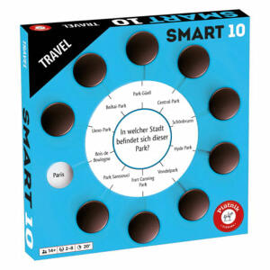 PIATNIK DEUTSL.  Piatnik SMART 10 Travel  Erweiterung zum Quizspiel, 11,3x11,3x1,5 cm, Inhalt:, 100 neue Fragen, 1000 neue Antworten,, nur spielbar mit der Smartbox aus dem Originalspiel,, für 2 bis 8 Spieler, Spieldauer ca. 20 min, ab 12 Jahren