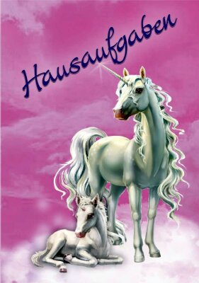 Nestler Hausaufgabenheft A5 Einhorn Märchenwald