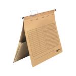 Falken Falken Hängehefter UniReg, 230g/m²-Kraftkarton, kaufm. Heftung, mit Tasche, 5er Poly braun