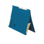 Falken Falken Pendelhefter, für DIN A4, 320g/m² Manila-RC-Krt., Behördenheftung, mit Schlitzstanzung, mit Dehntasche am Rückdeckel blau